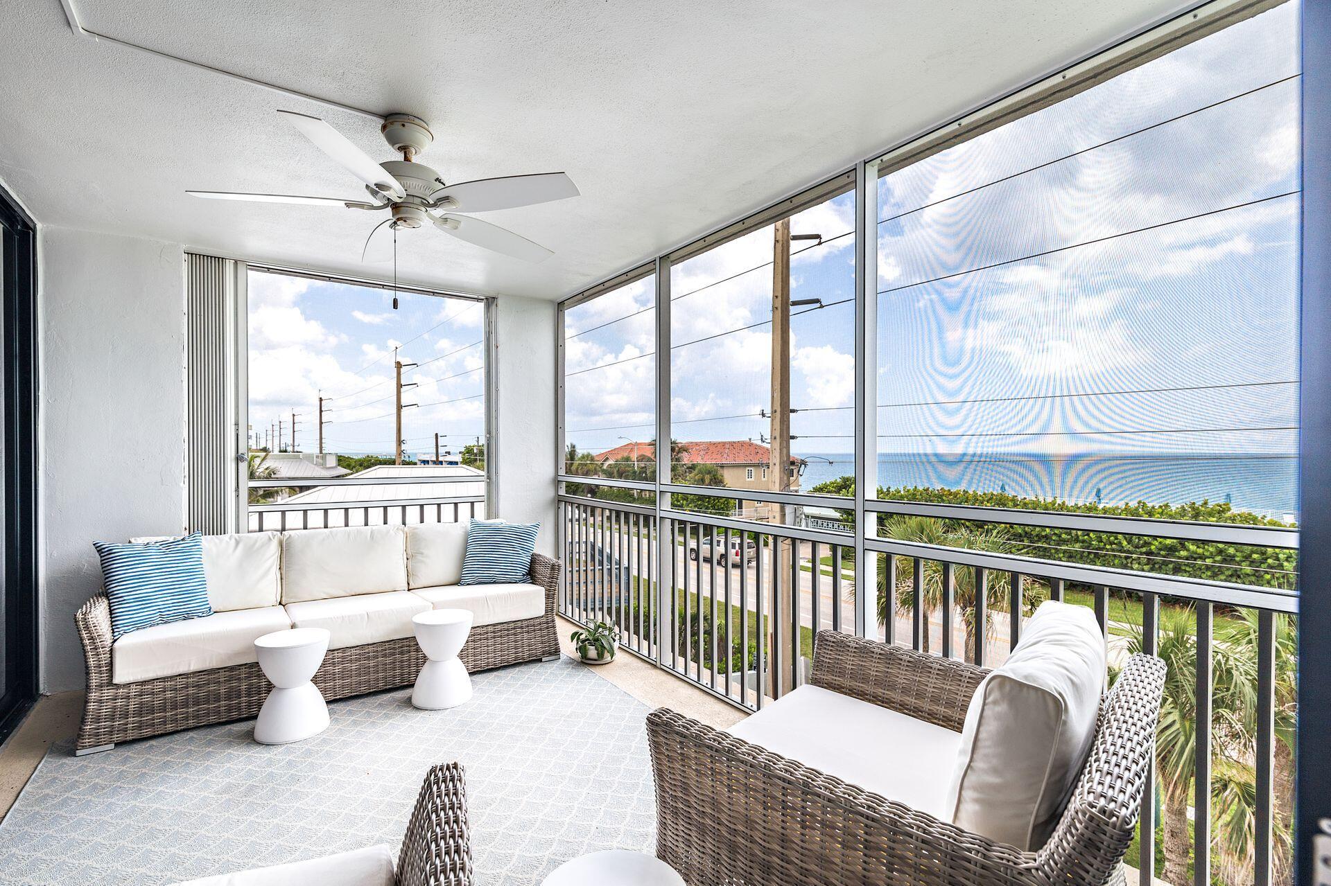 911 Ocean Drive, Unit 306 Juno Beach, FL 33408 - Photo 2 of 25 View from Balcony