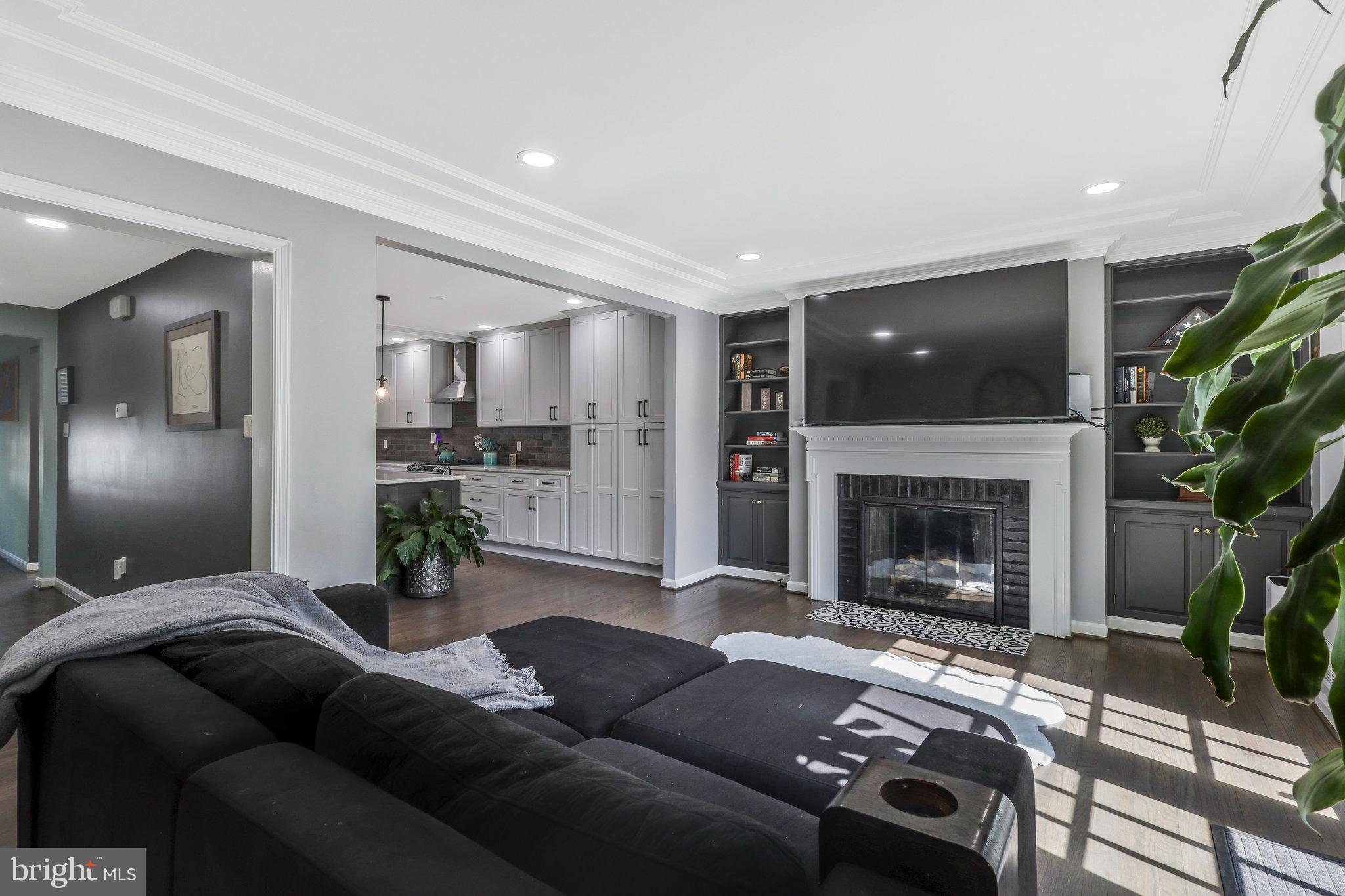 1119 Randolph Road McLean, VA 22101 - Photo 19 of 42 Built-in cabinets and gas fireplace