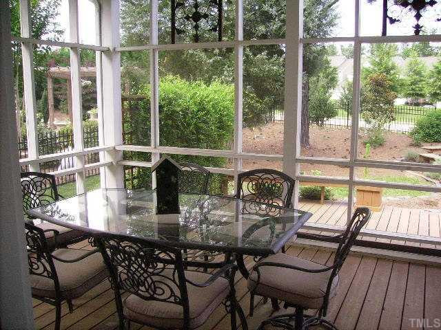 THIS WONDERFUL SCREEN PORCH OPENS OFF THE BREAKFAST ROOM OFFERING DINING PLEASURE, GREAT FENCED BACKYARD, FIREPIT, 2 DECKS FOR ENTERTAINING AND STONE PATIO! A GREAT RETREAT! Screened Porch