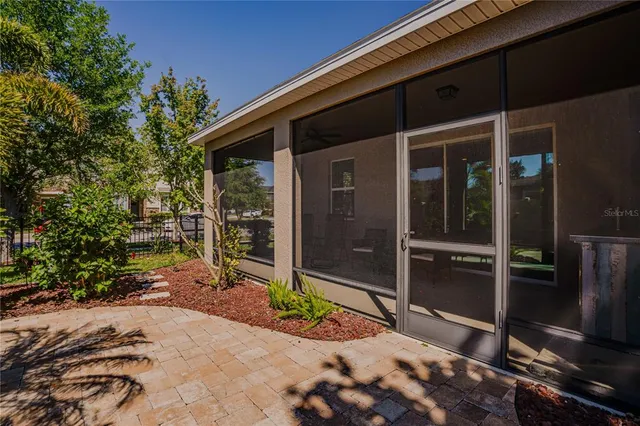 a view of a entryway door front of house