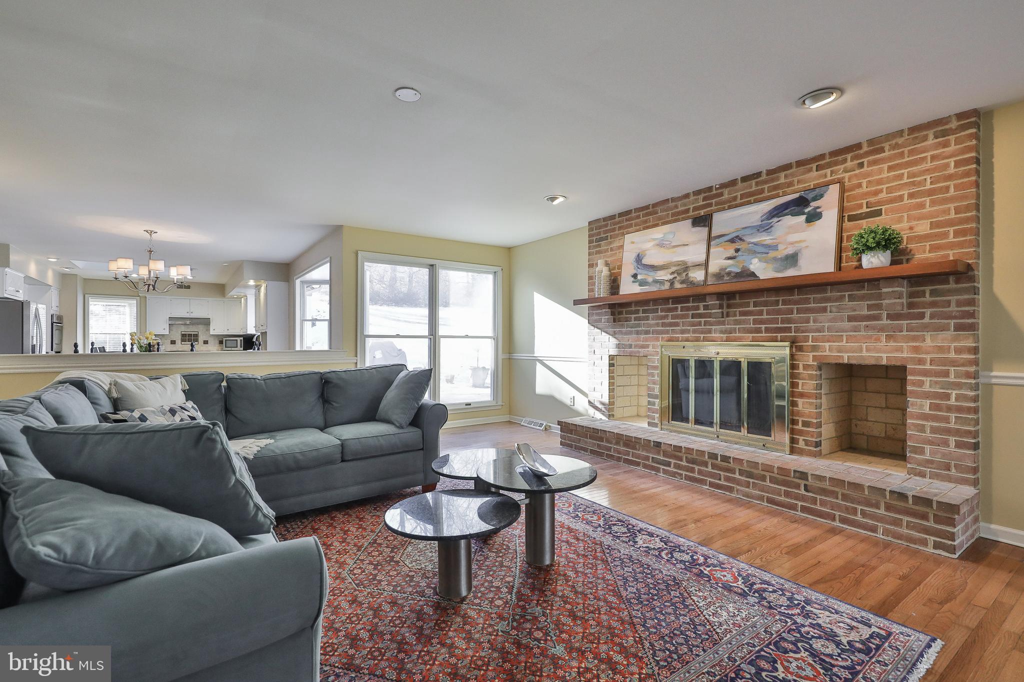 1502 Valley-View Road Ambler, PA 19002 - Photo 17 of 41 Expansive Brick Fireplace