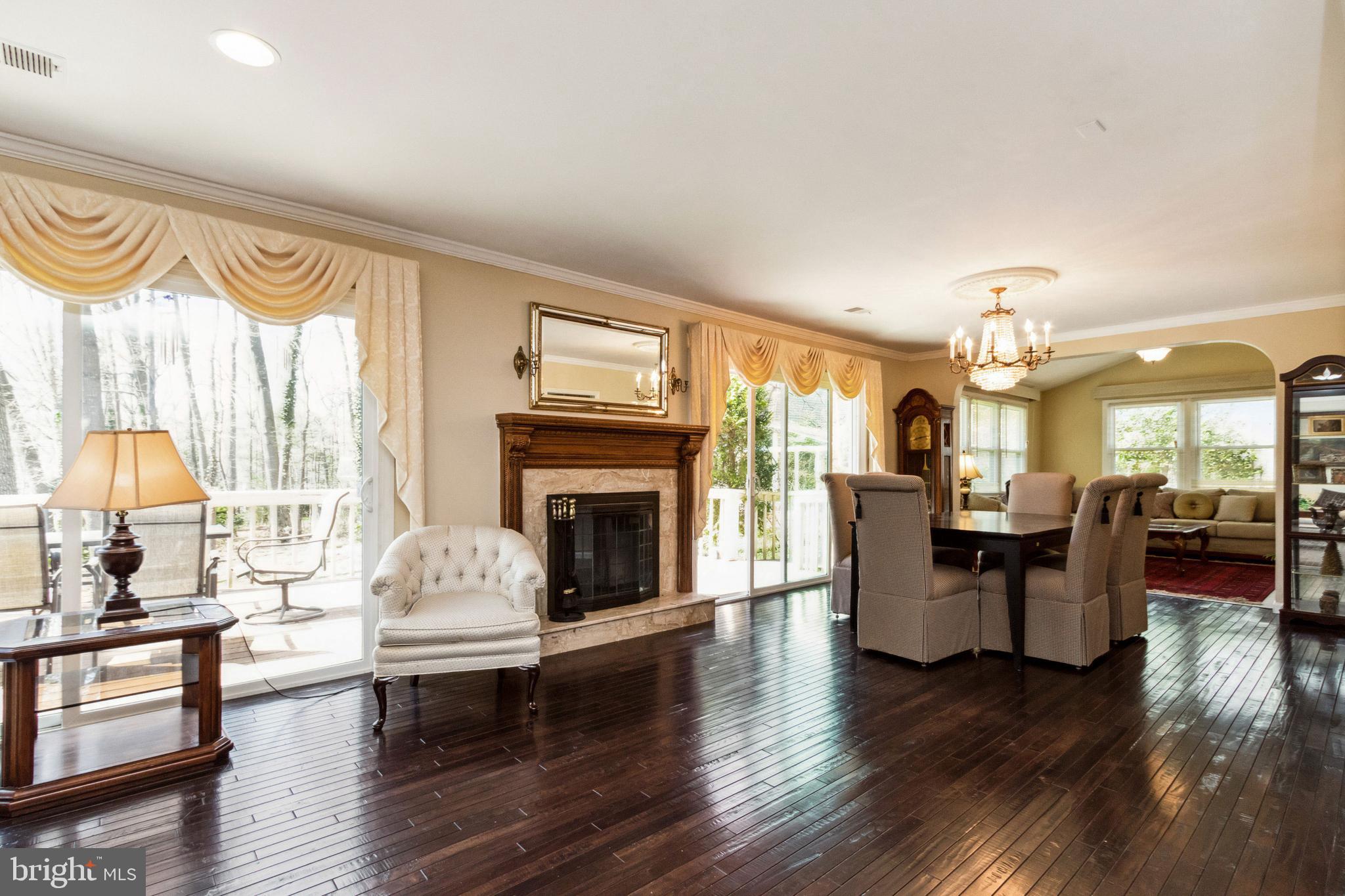 Living room Extended to Dining &  Family room.
