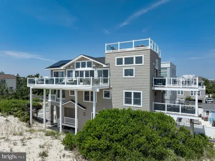 a view of balcony with ocean view