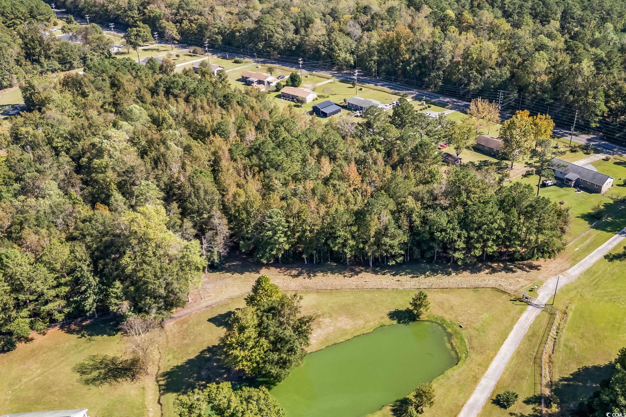472 Highway 472 Conway, SC 29526 - Photo 10 of 30 Aerial view of property's location featuring a nearby body of water and a heavily wooded area