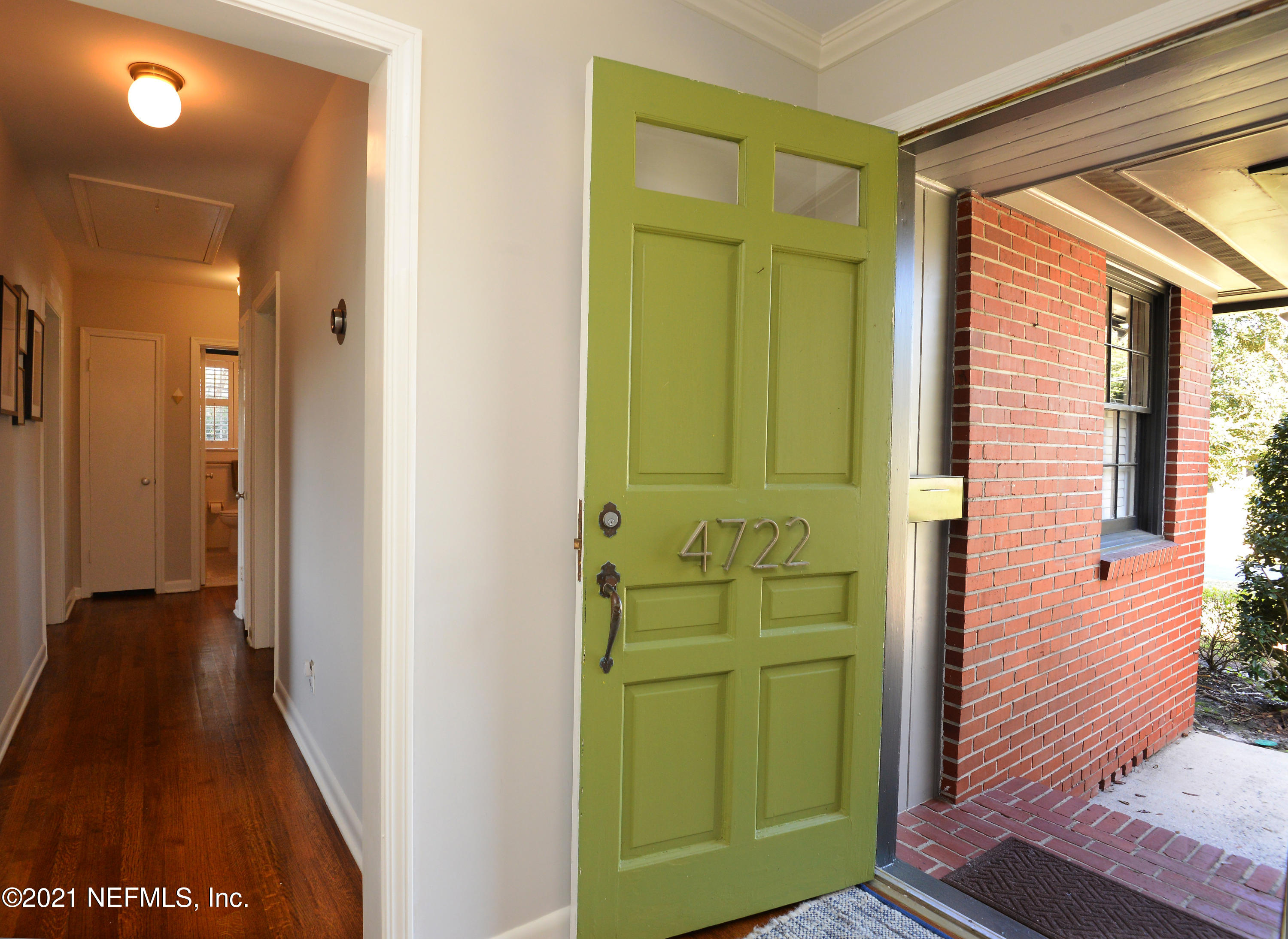 4722 Eton Lane Jacksonville, FL 32210 - Photo 5 of 43 Front Door to Hallway and Front Porch Vi