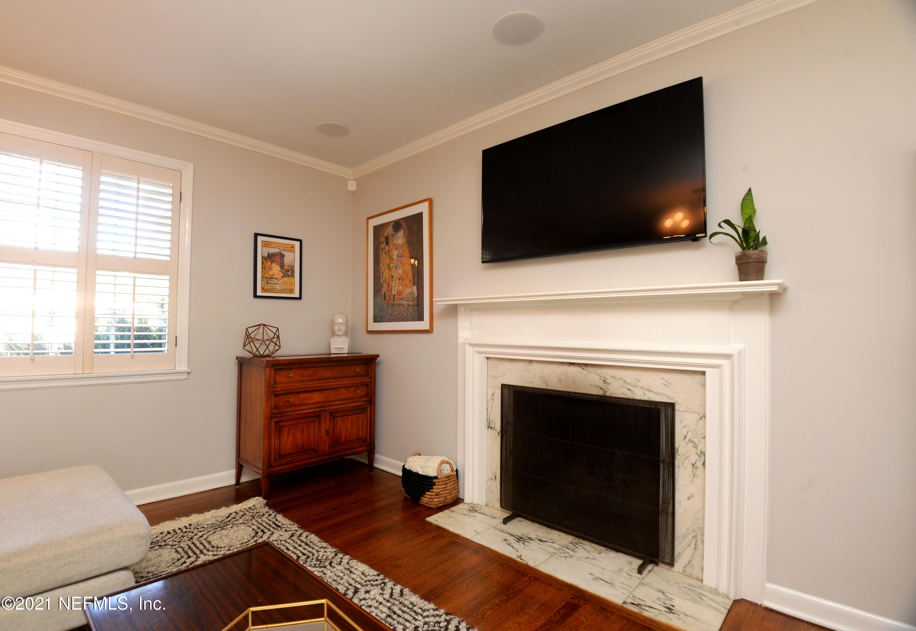 4722 Eton Lane Jacksonville, FL 32210 - Photo 7 of 43 Living Room Fireplace View