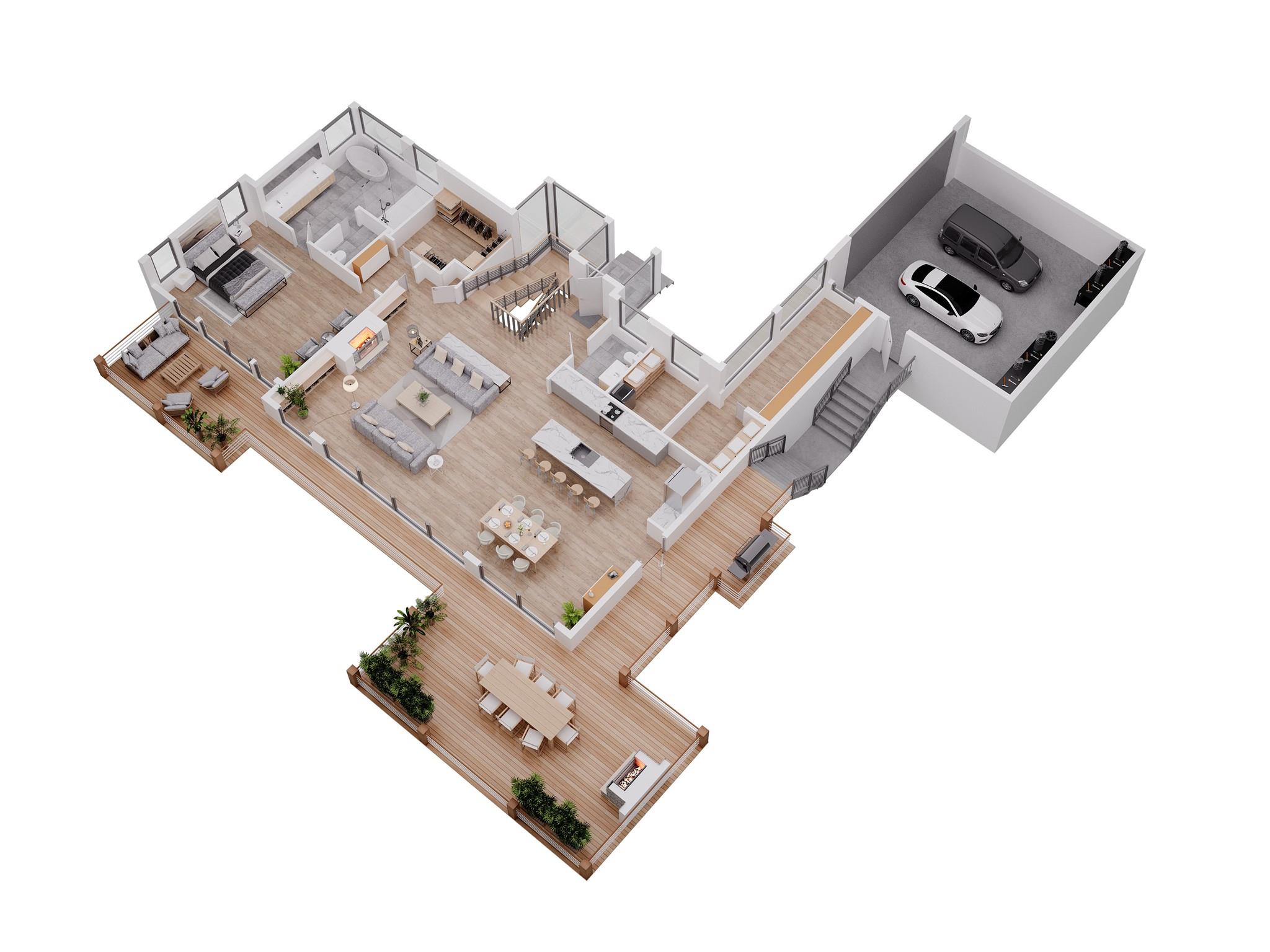 Tbd Connestee Trail Brevard, NC 28712 - Photo 21 of 48 top view of a floor plan