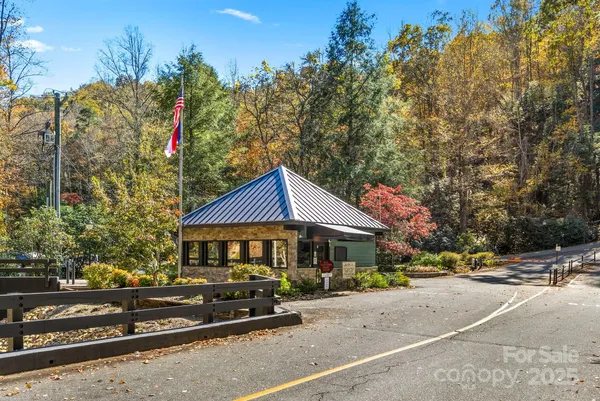 a view of a swimming pool with a yard