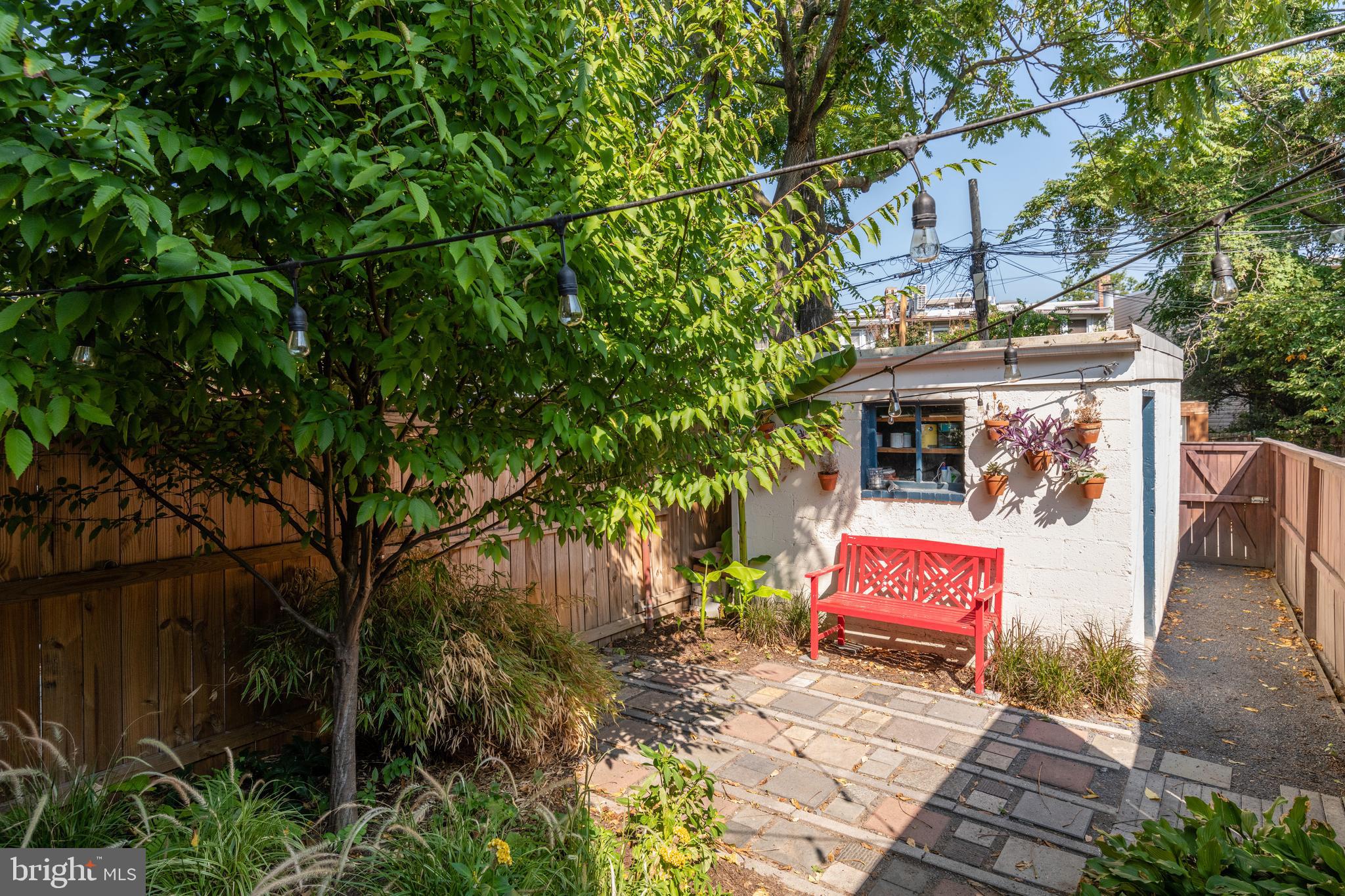 1538 Constitution Avenue Northeast Washington, DC 20002 - Photo 23 of 26 Rear patio, looking toward the garage.