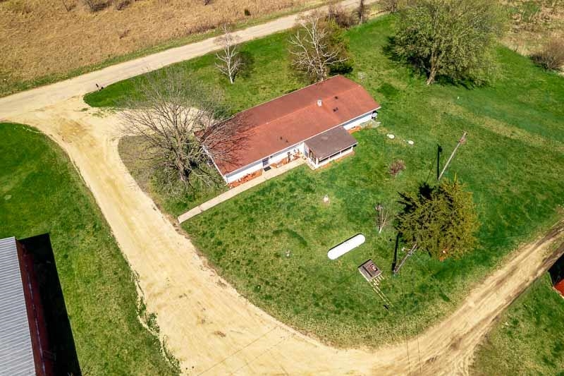 17427 West Douglas Road Brodhead, WI 53520 - Photo 27 of 89 an aerial view of a house with a yard and lake view