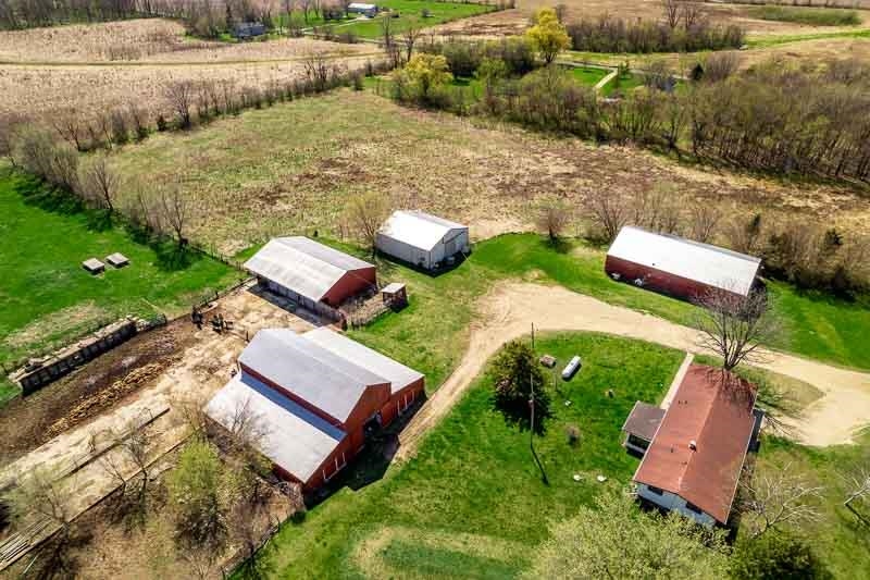 17427 West Douglas Road Brodhead, WI 53520 - Photo 8 of 89 an aerial view of a house with garden space and street view