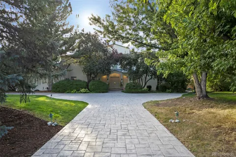 a view of backyard with green space