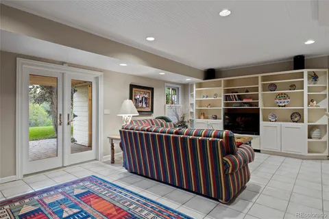 a view of a city with mountains in the background