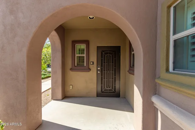a view of an entryway door