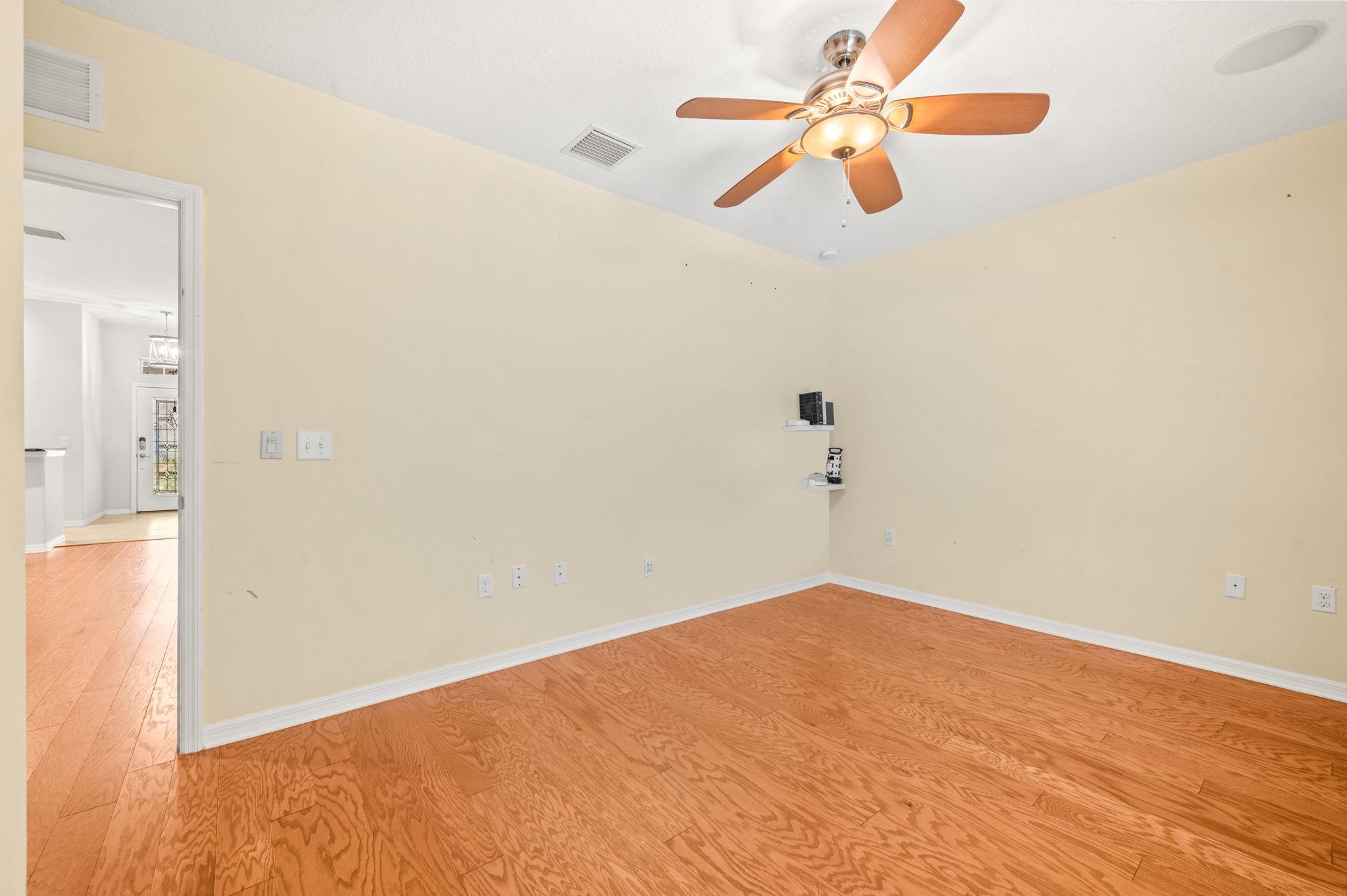 1184 Overdale Road St. Augustine, FL 32080 - Photo 58 of 75 Unfurnished room featuring light wood finished floors and a ceiling fan