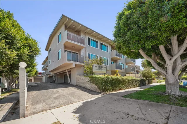 a view of a building with a street
