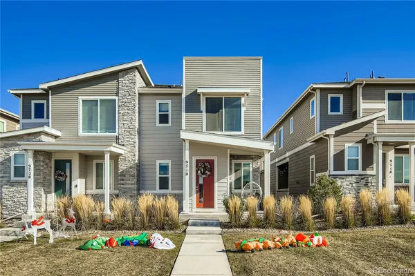 a front view of a house