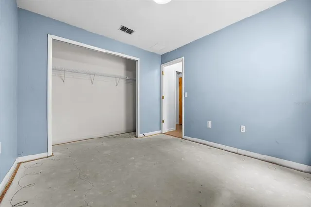 a view of an empty room