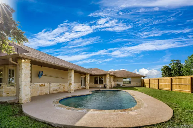 a view of a lake with an outdoor space