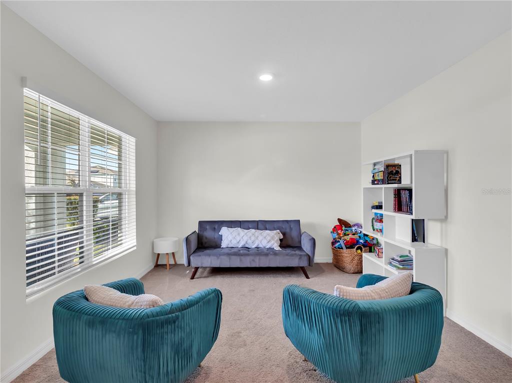 5446 Logan Cave Avenue Wimauma, FL 33598 - Photo 5 of 57 a living room with furniture and a potted plant