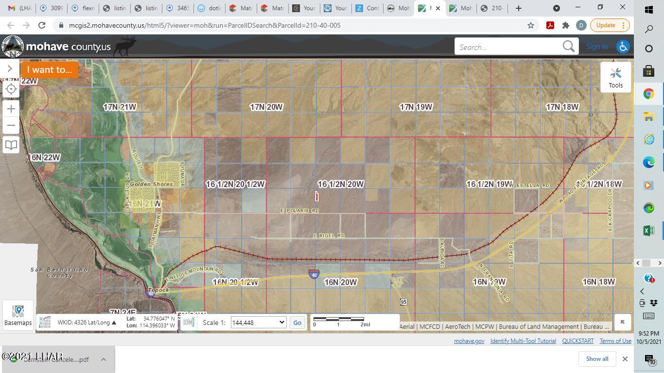 1 Off Of Polaris Road Golden Valley, AZ 86413 - Photo 11 of 11 27.5 Acre Property parcel located 1/2 mile north of Polaris Road is highlighted