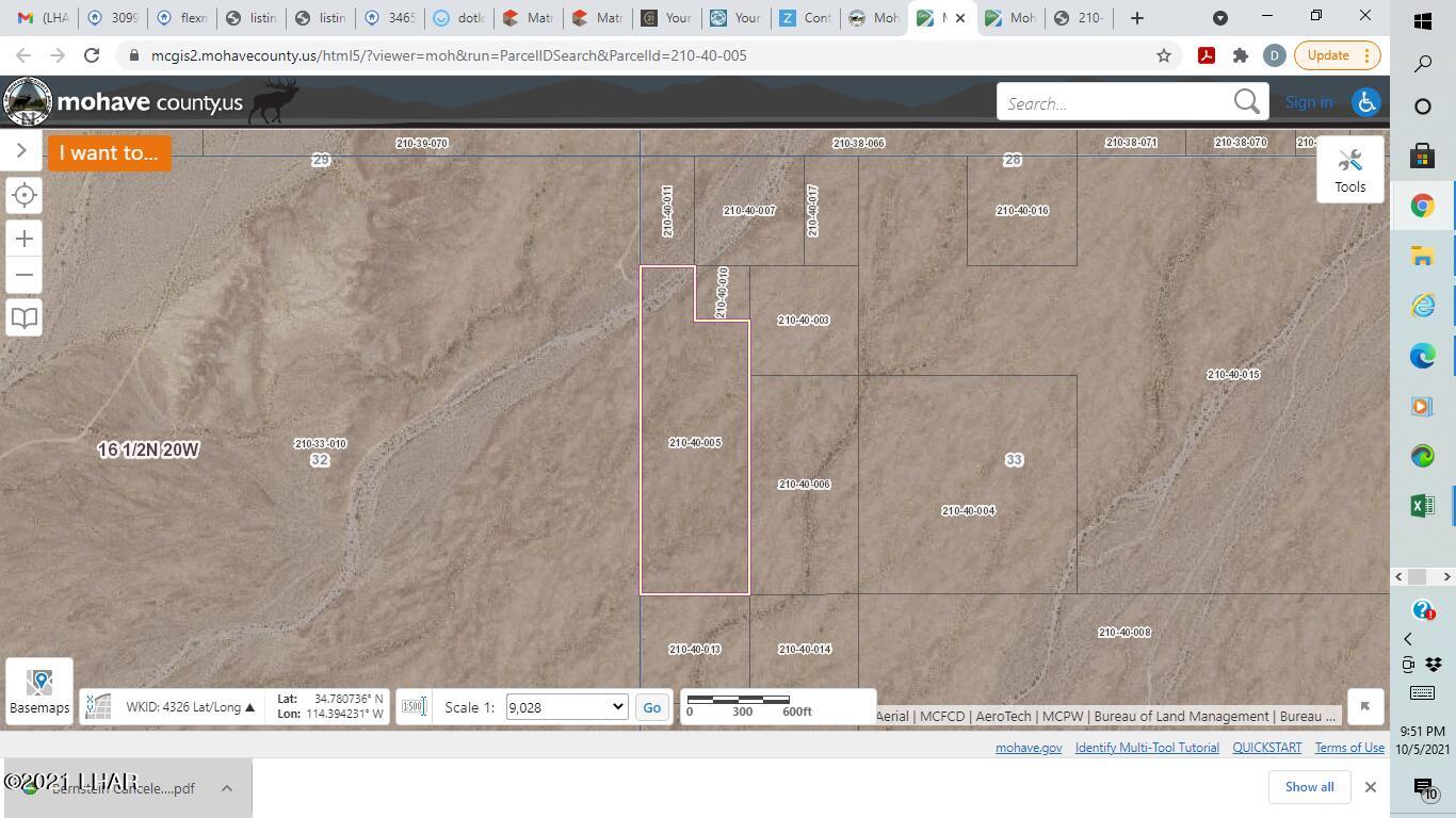1 Off Of Polaris Road Golden Valley, AZ 86413 - Photo 7 of 11 27.5 Acre Property parcel located 1/2 of mile north of Polaris Road is highlighted