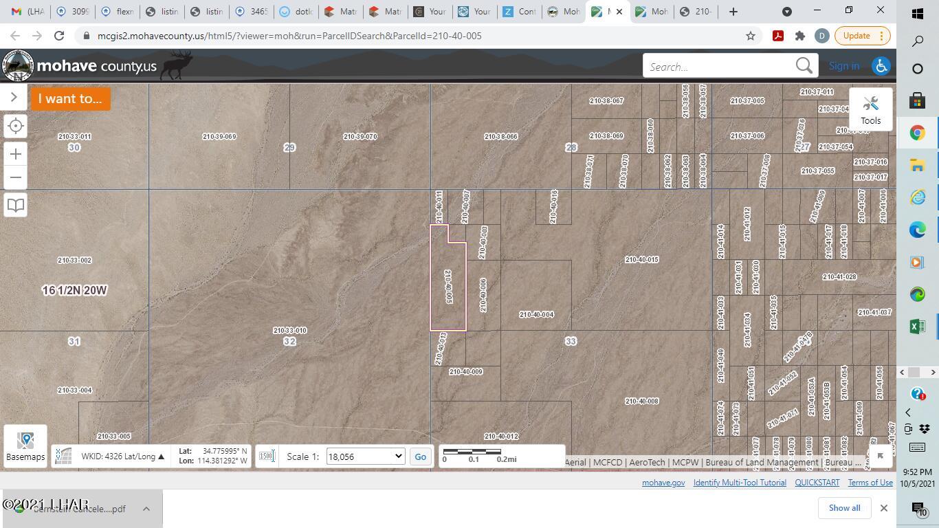 1 Off Of Polaris Road Golden Valley, AZ 86413 - Photo 8 of 11 27.5 Acre Property parcel located 1/2 mile north of Polaris Road is highlighted