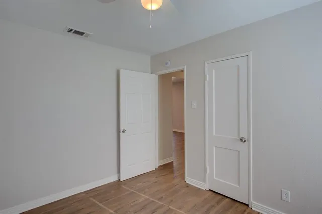 a view of an empty room