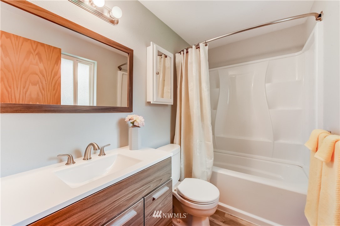 2319 Cherry Road Lake Stevens, WA 98258 - Photo 14 of 25 a bathroom with a sink toilet and shower