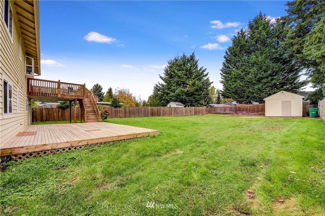 2319 Cherry Road Lake Stevens, WA 98258 - Photo 24 of 25 a view of a backyard with a garden