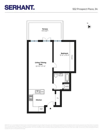 $4,500 | 552 Prospect Place, Unit 3A | Crown Heights