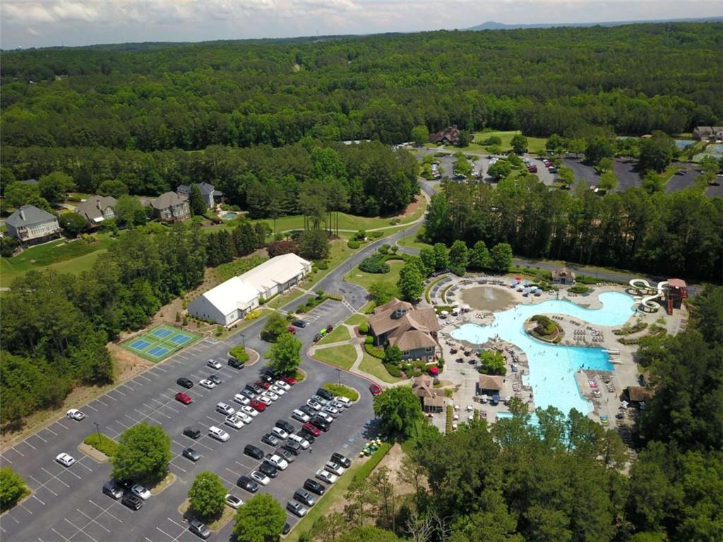 140 Stonegate Lane Canton, GA 30114 - Photo 33 of 38 an aerial view of a house with a yard