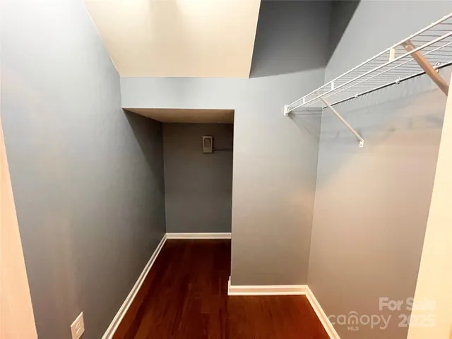 a view of wooden door