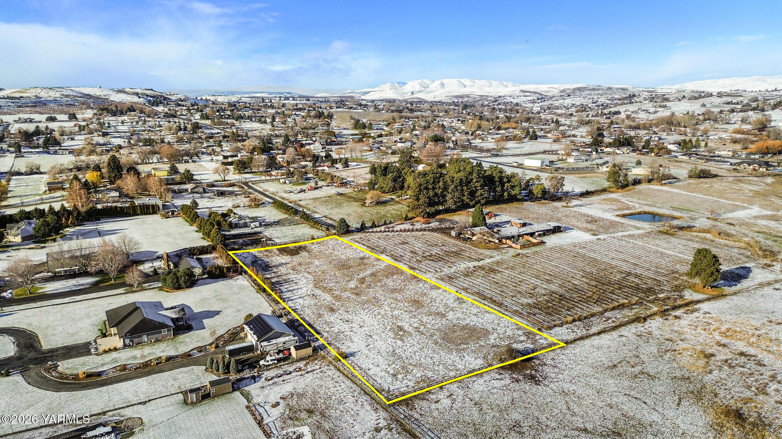 Nka North Wenas Road Selah, WA 98942 - Photo 3 of 4 an aerial view of residential houses with outdoor space