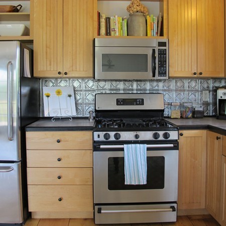 1 Juggler Meadow Road Leverett, MA 01054 - Photo 7 of 23 a kitchen with stainless steel appliances granite countertop a stove and a microwave