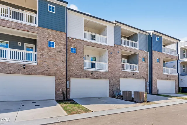 a front view of a building