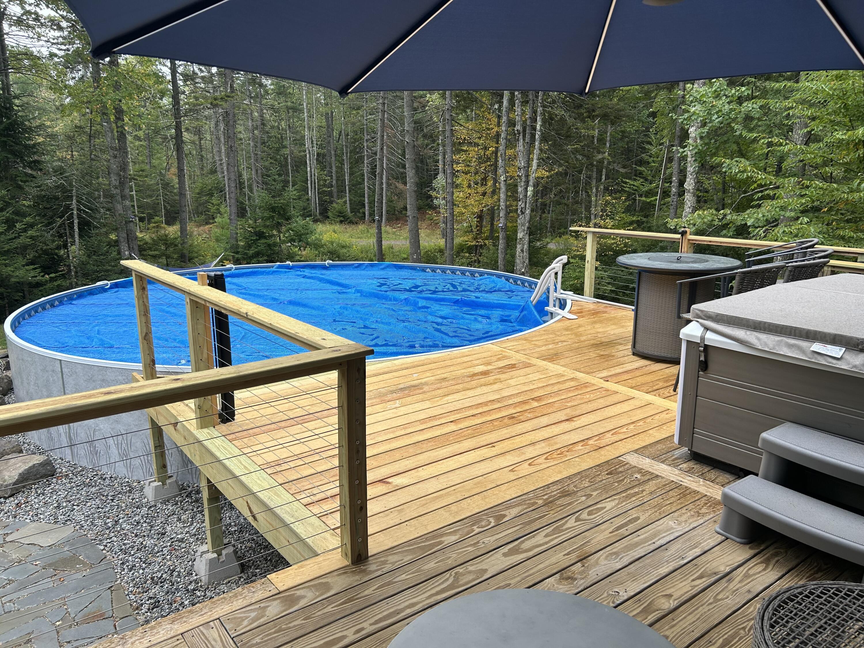 108 Baker Road Freeport, ME 04032 - Photo 36 of 43 Back deck/pool