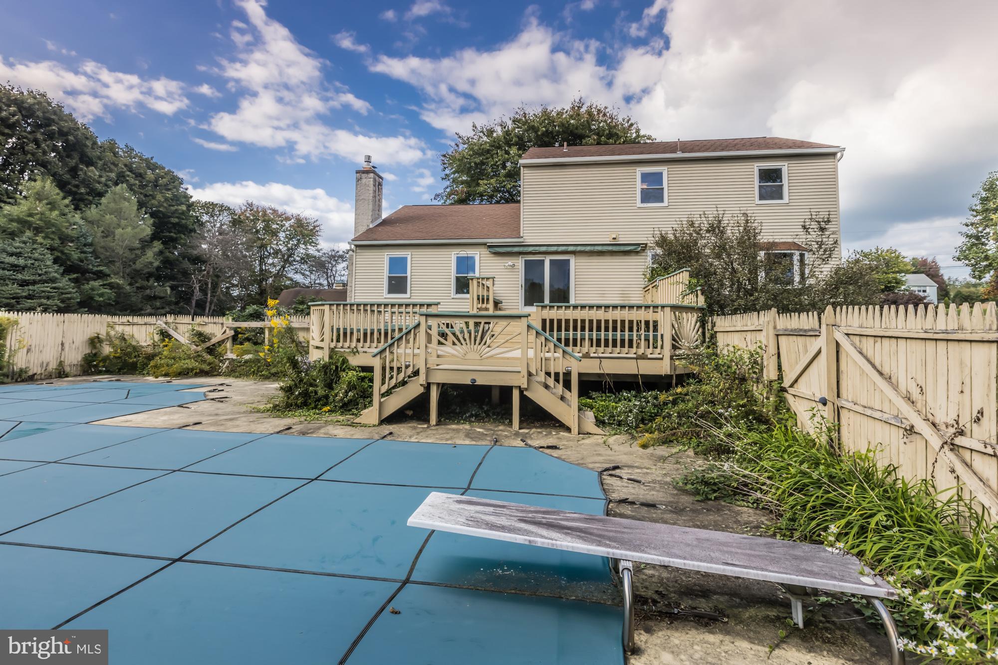 150 Hilton Road Cochranville, PA 19330 - Photo 29 of 31 Rear View of Pool, Deck & Home