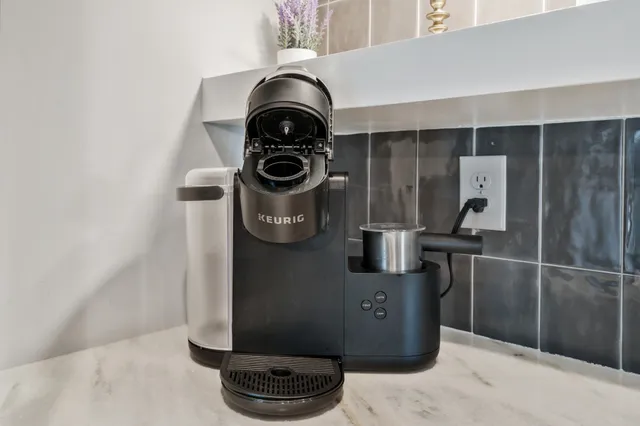 a close view of water heater room