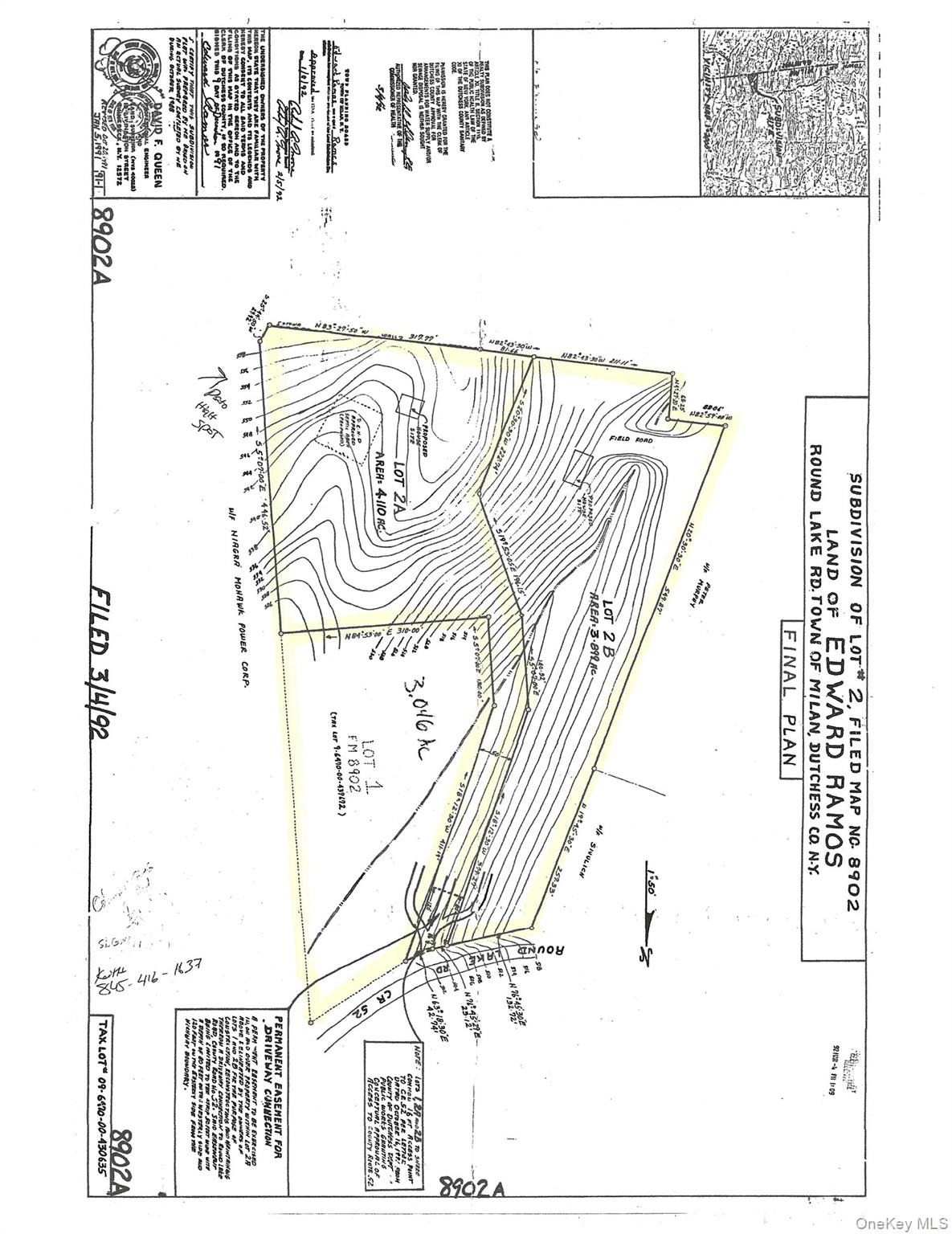 400 Round Lake Road Rhinebeck, NY 12572 - Photo 29 of 34 Survey map / technical document