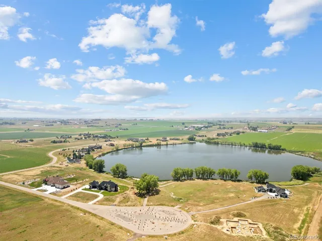 a view of a lake with a mountain
