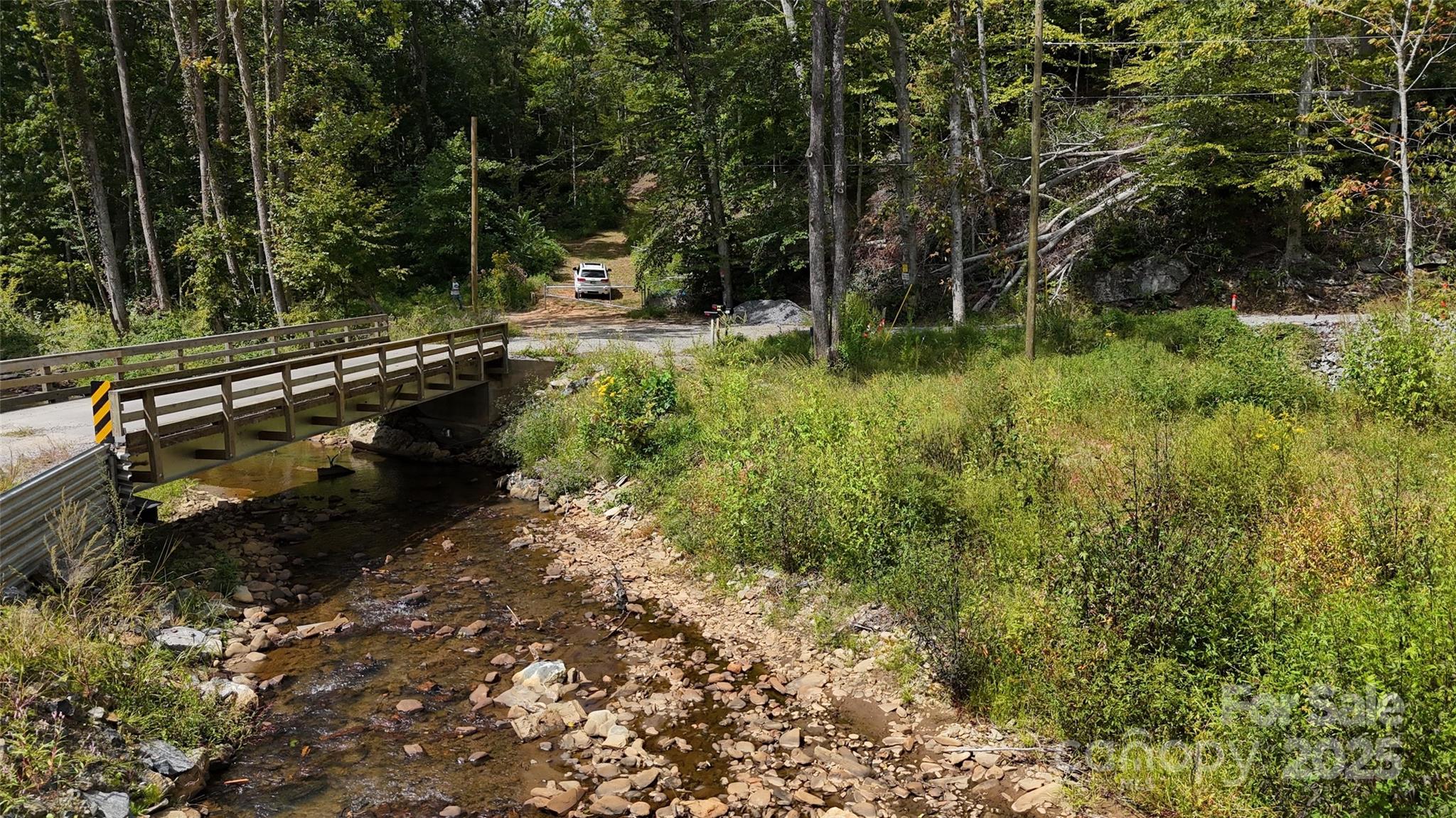 508 Old Bee Tree Road Swannanoa, NC 28778 - Photo 20 of 37 a view of a yard with large trees