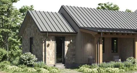 a view of a garden with plants