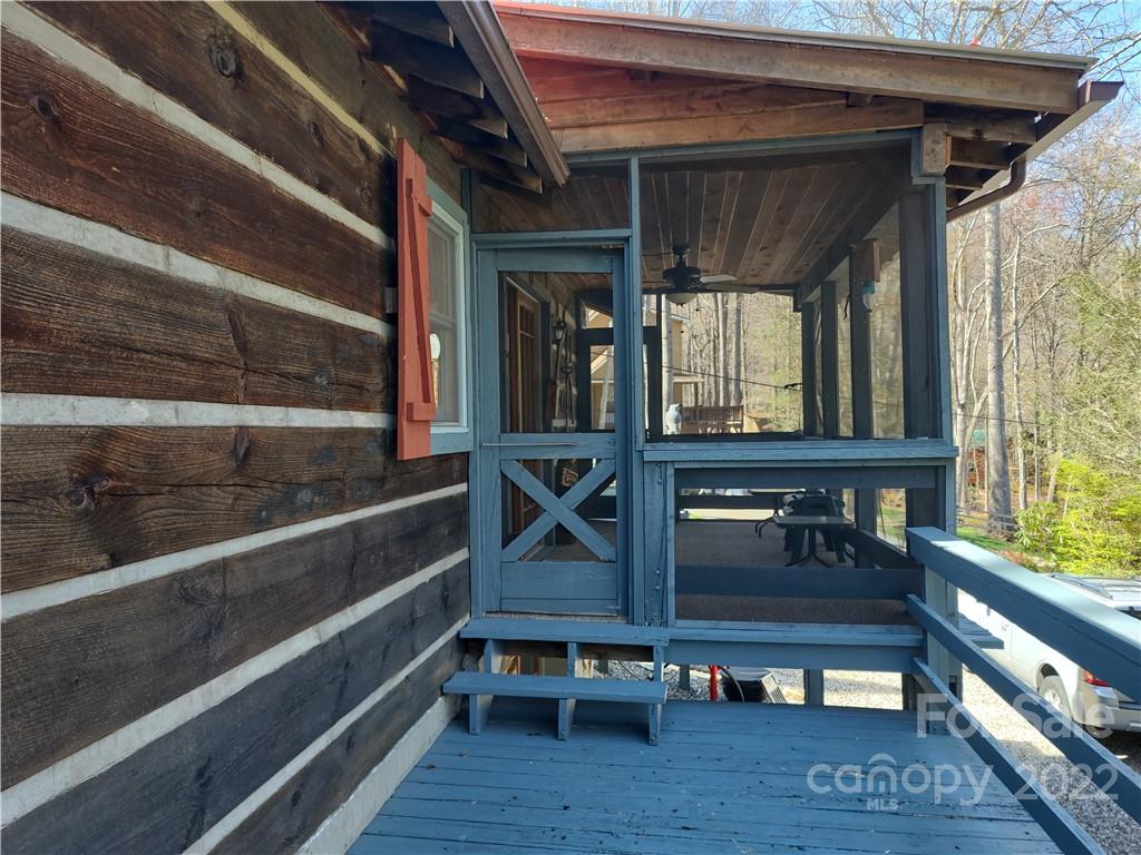 233 Nottingham Road Maggie Valley, NC 28751 - Photo 8 of 44 a view of balcony and wooden floor