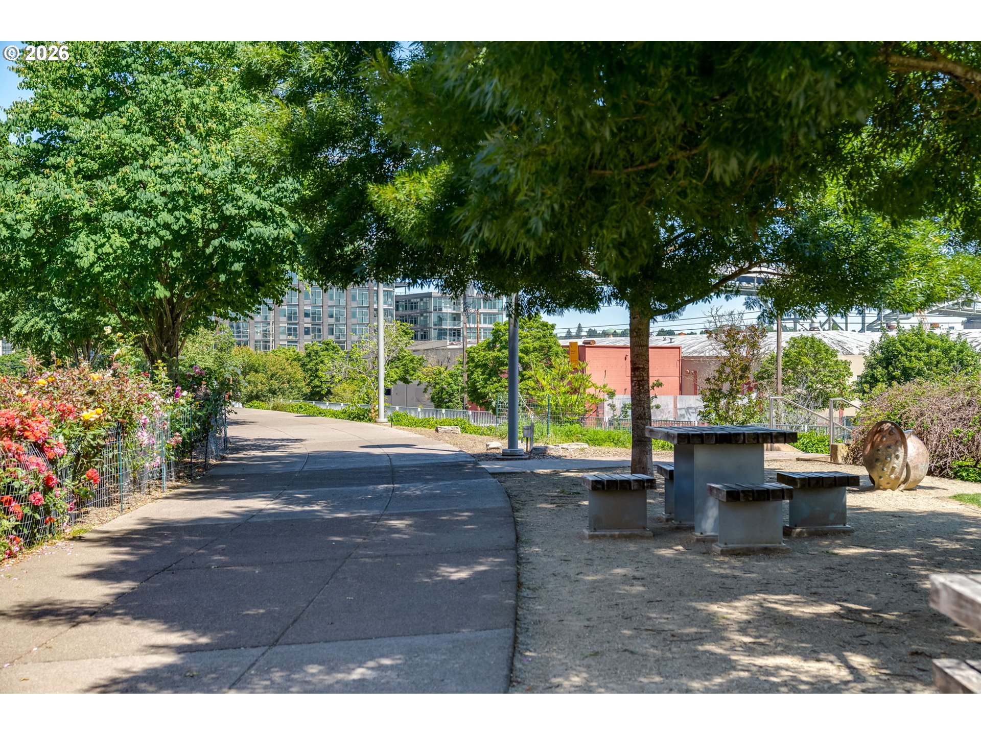1150 Northwest Quimby Street, Unit 406 Portland, OR 97209 - Photo 42 of 48 a view of outdoor space and yard