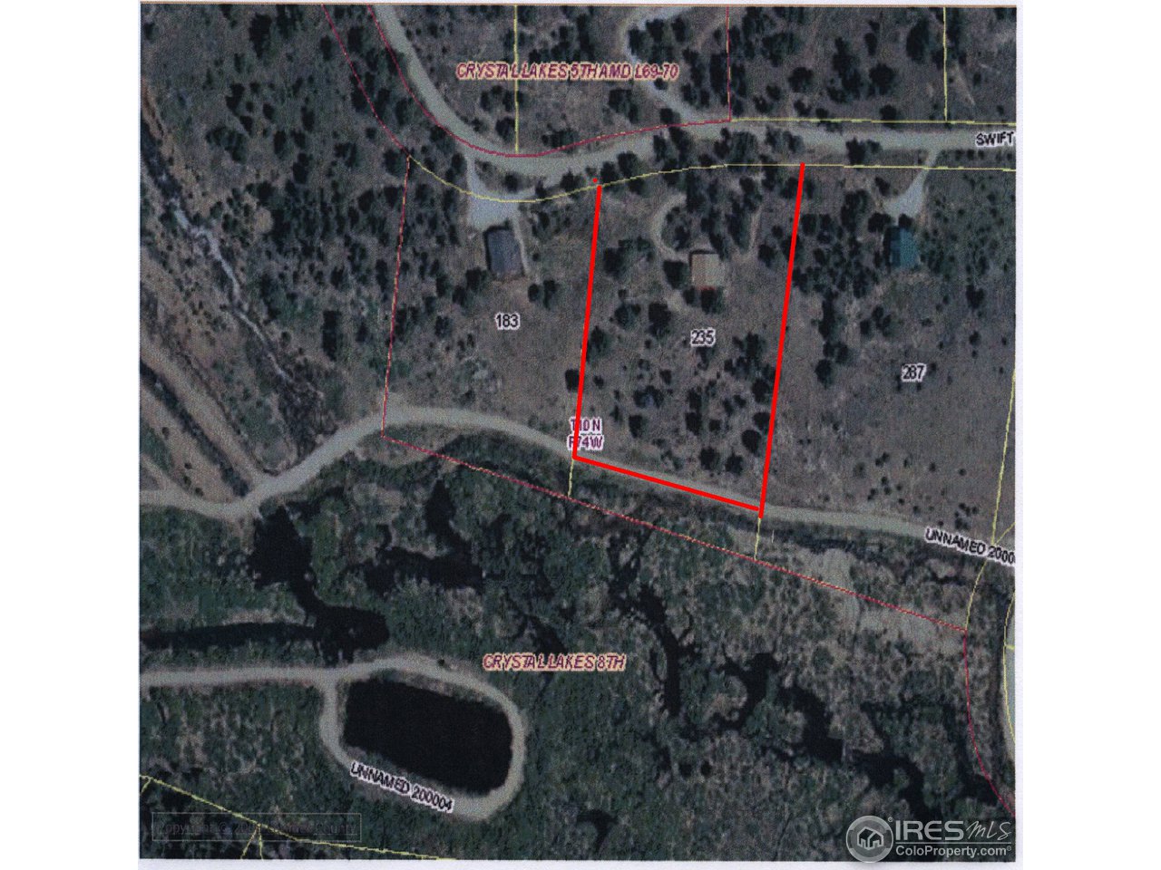 235 Swift Deer Road Red Feather Lakes, CO 80545 - Photo 17 of 18 Arial of property