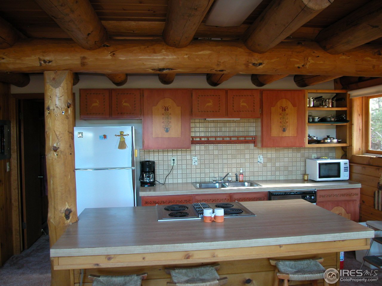 235 Swift Deer Road Red Feather Lakes, CO 80545 - Photo 7 of 18 Kitchen has breakfast bar