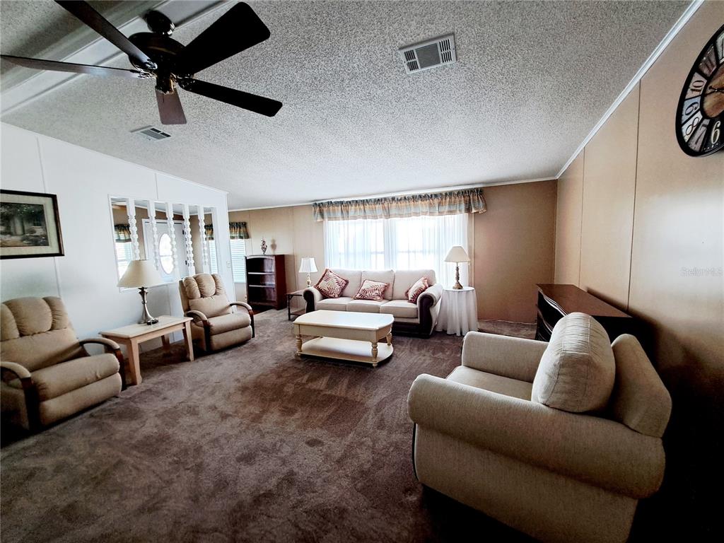 116 Maple Leaf Drive Palm Harbor, FL 34684 - Photo 13 of 38 a bedroom with furniture and a ceiling fan