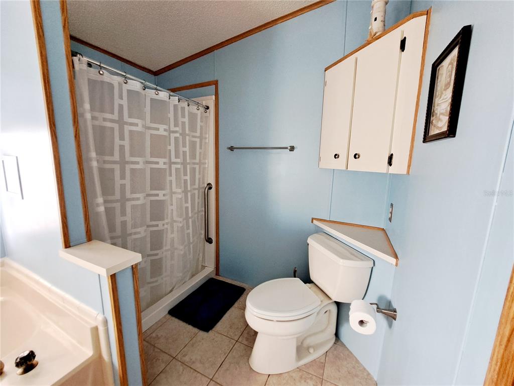 116 Maple Leaf Drive Palm Harbor, FL 34684 - Photo 16 of 38 a white toilet sitting next to a bathroom sink and vanity