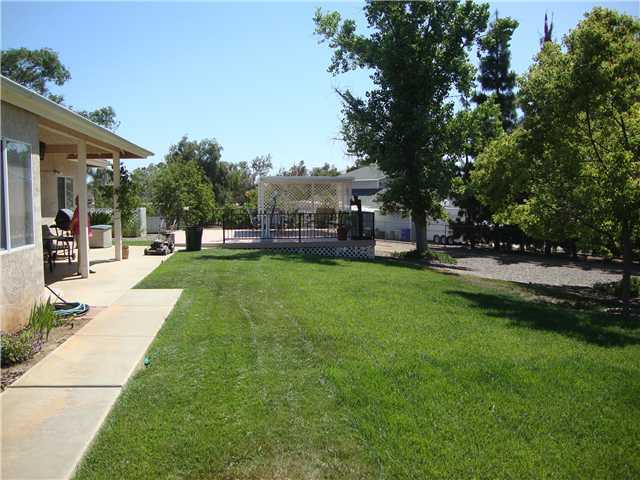1315 Wilson Road Ramona, CA 92065 - Photo 19 of 25 Backyard Lawn